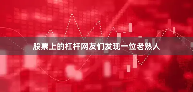 股票上的杠杆网友们发现一位老熟人